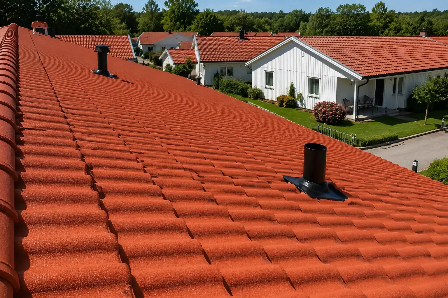 Takmålning i Halland: väder, torkning och planering